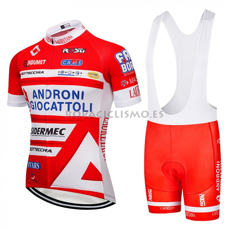 2018 Maillot Androni Giocattoli Tirantes Mangas Cortas Naranja y